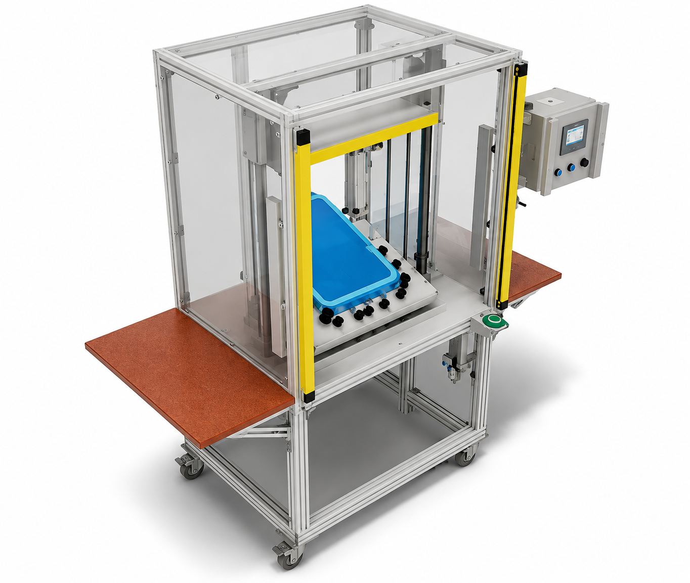 Semi-automatic plastic welding station