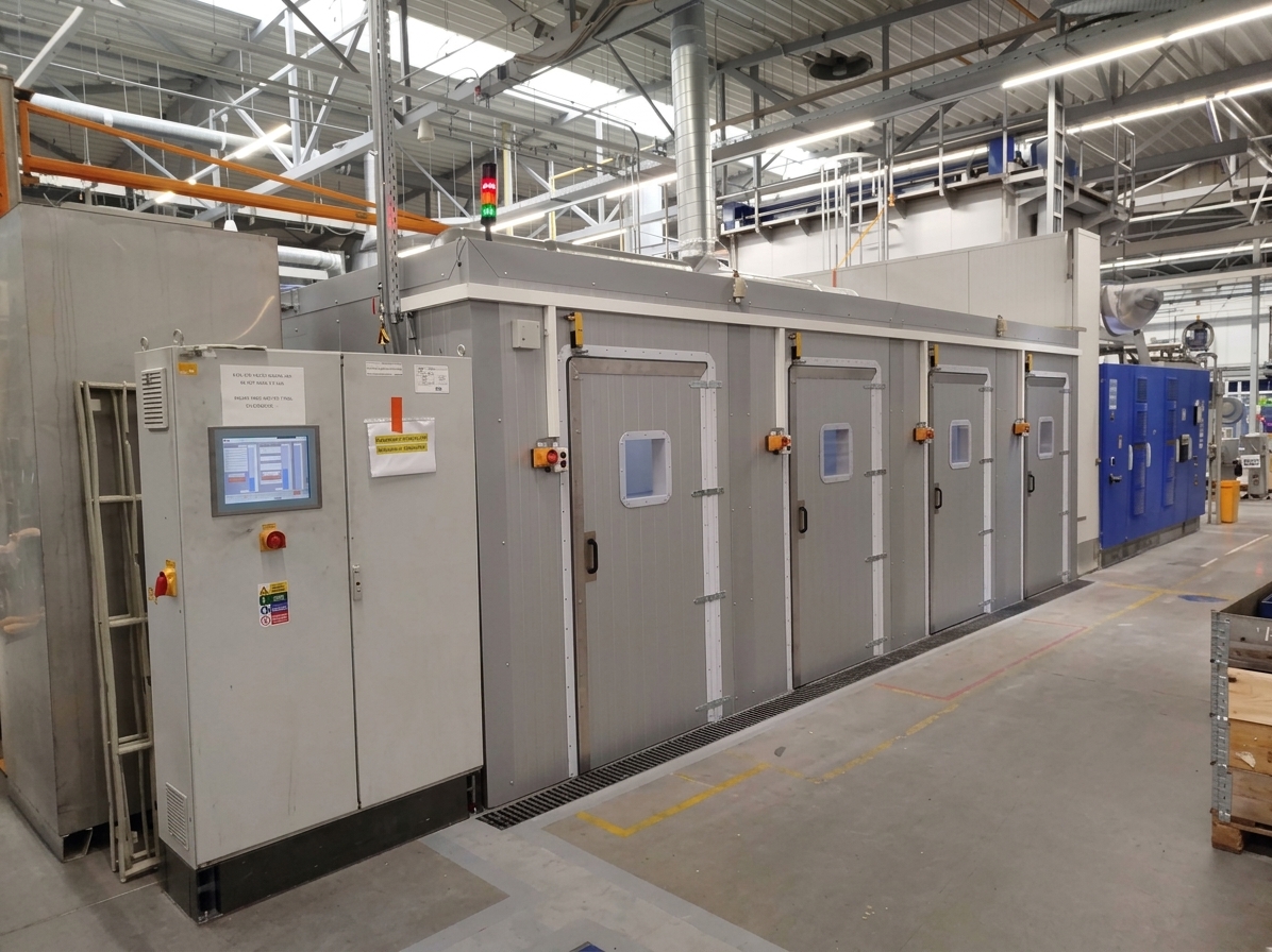 Flushing and testing equipment for power-industry coolers