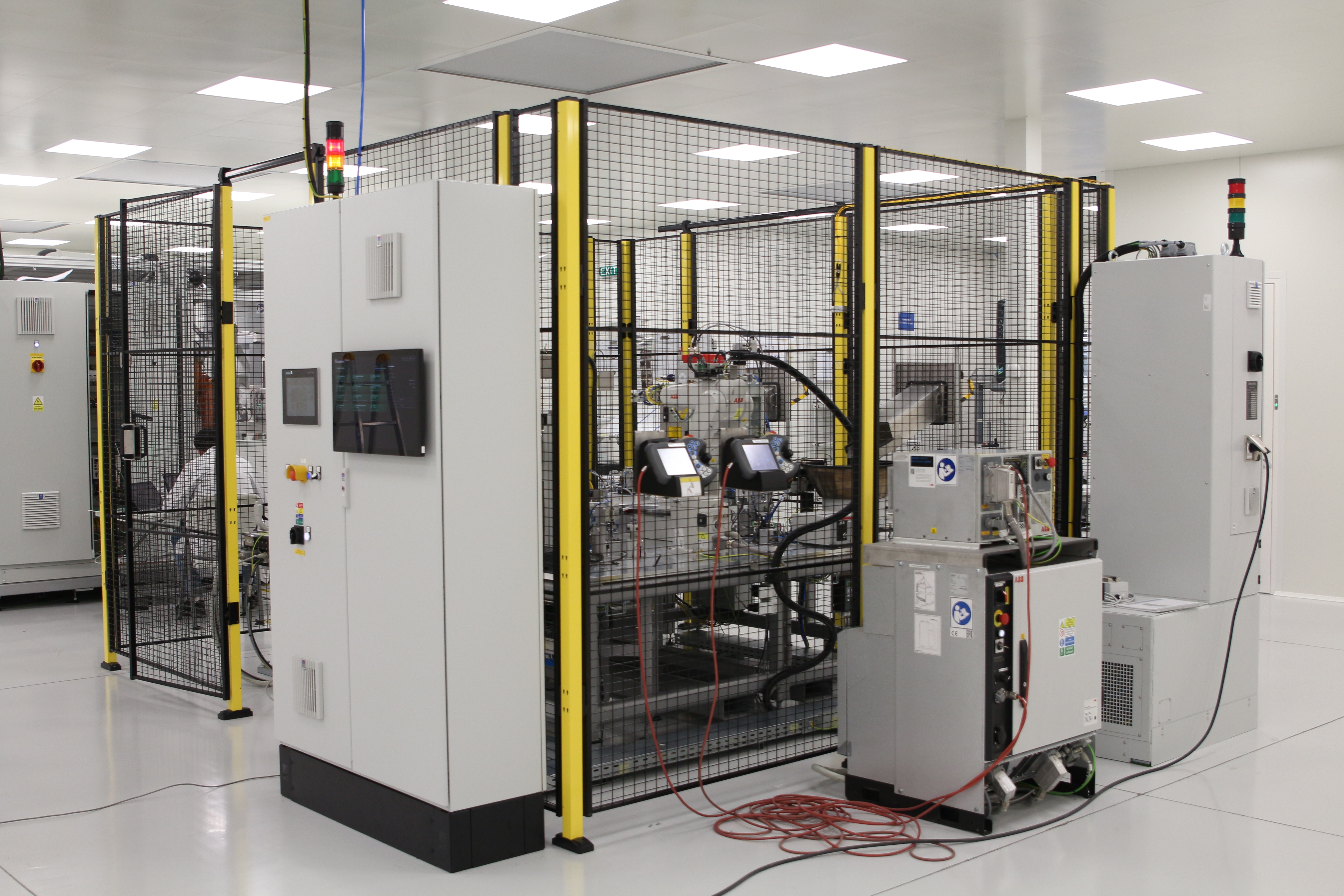 Robotic workstation for sensor assembly and testing