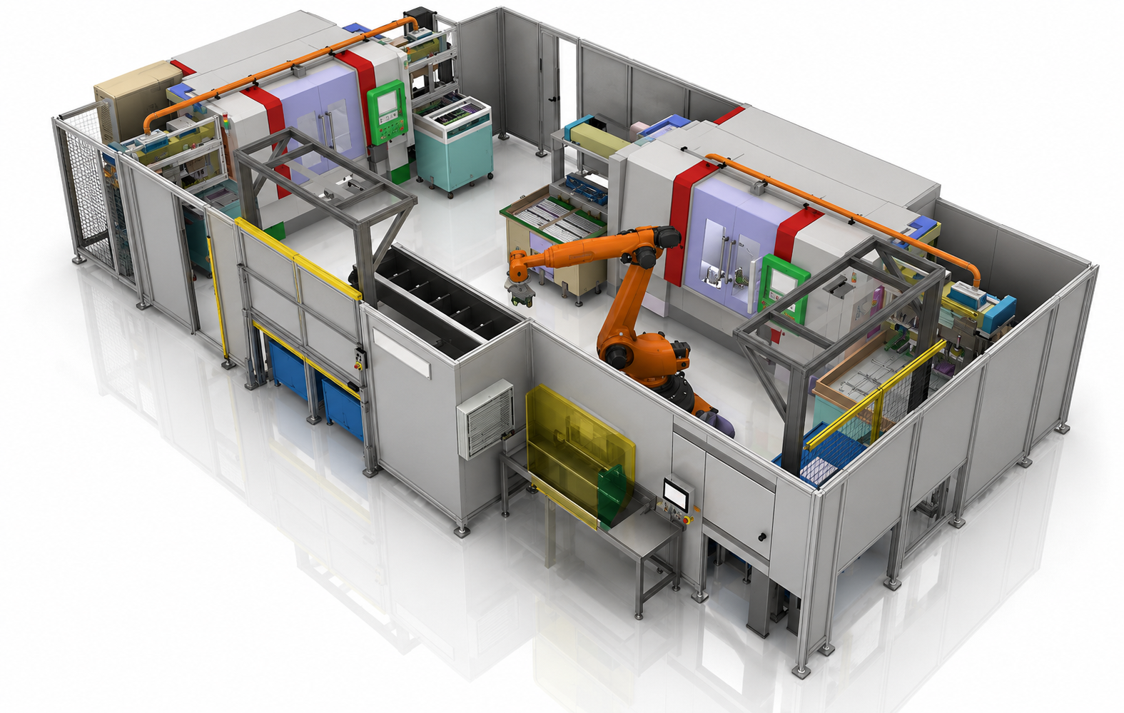 Robotic shaft handling for CNC lathes